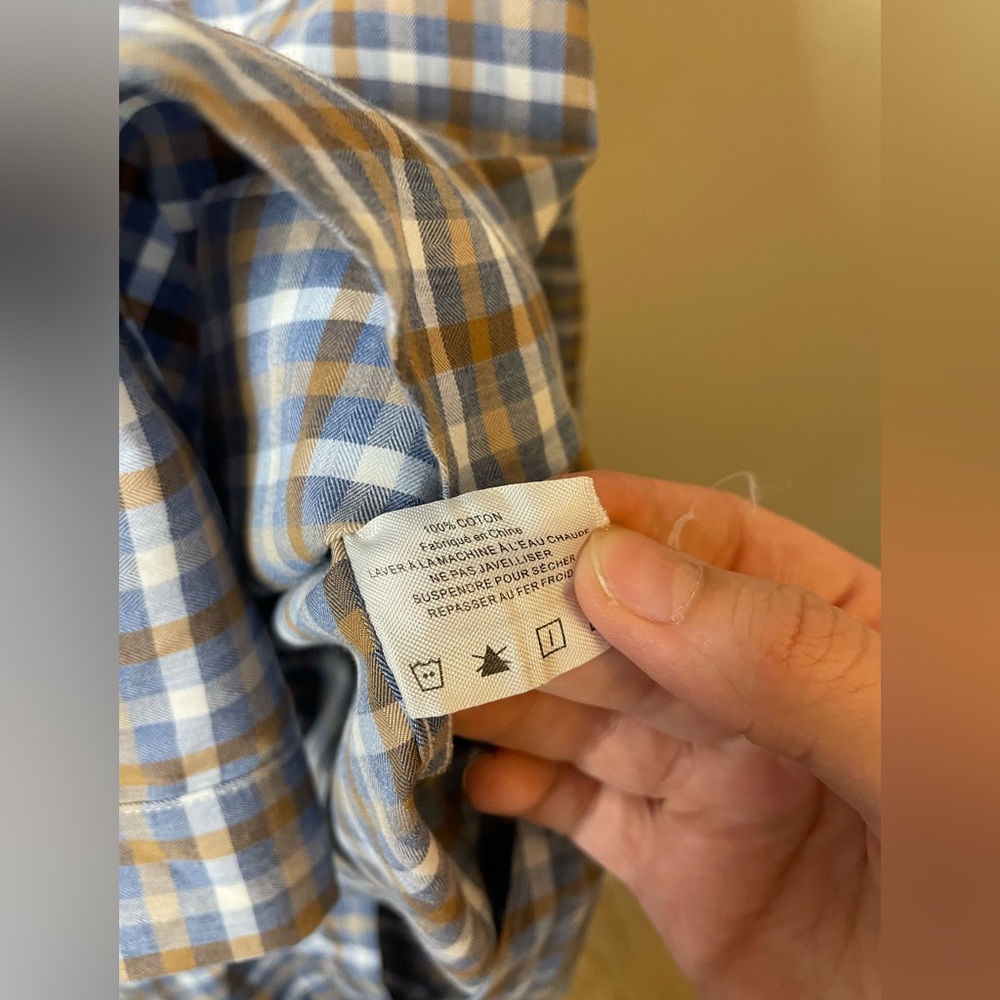 David Donahue Men’s Button Front Checkered Shirt - image 5